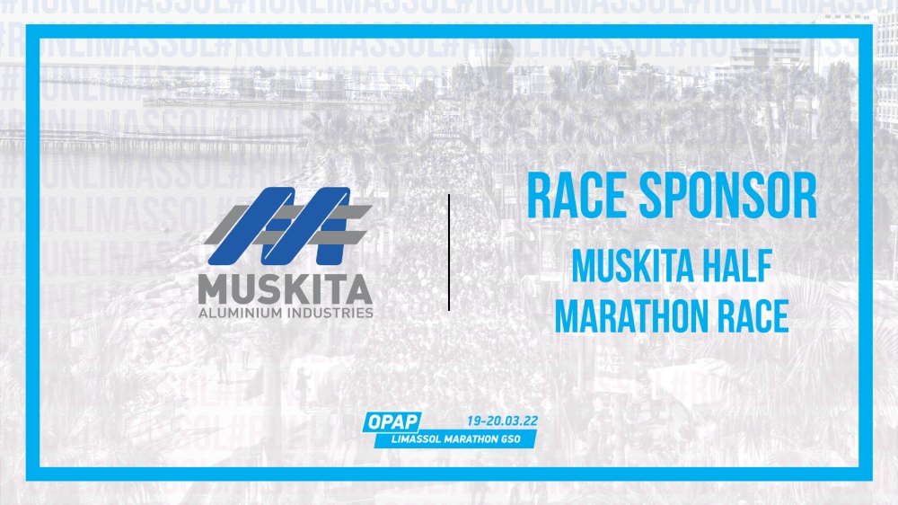 Muskita Aluminum Industries sponsor and nominator in the Half Marathon of the 14th OPAP Limassol Marathon